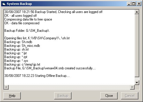 Data backup