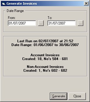 Generate Invoices