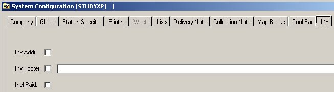System Configuration - Invoices